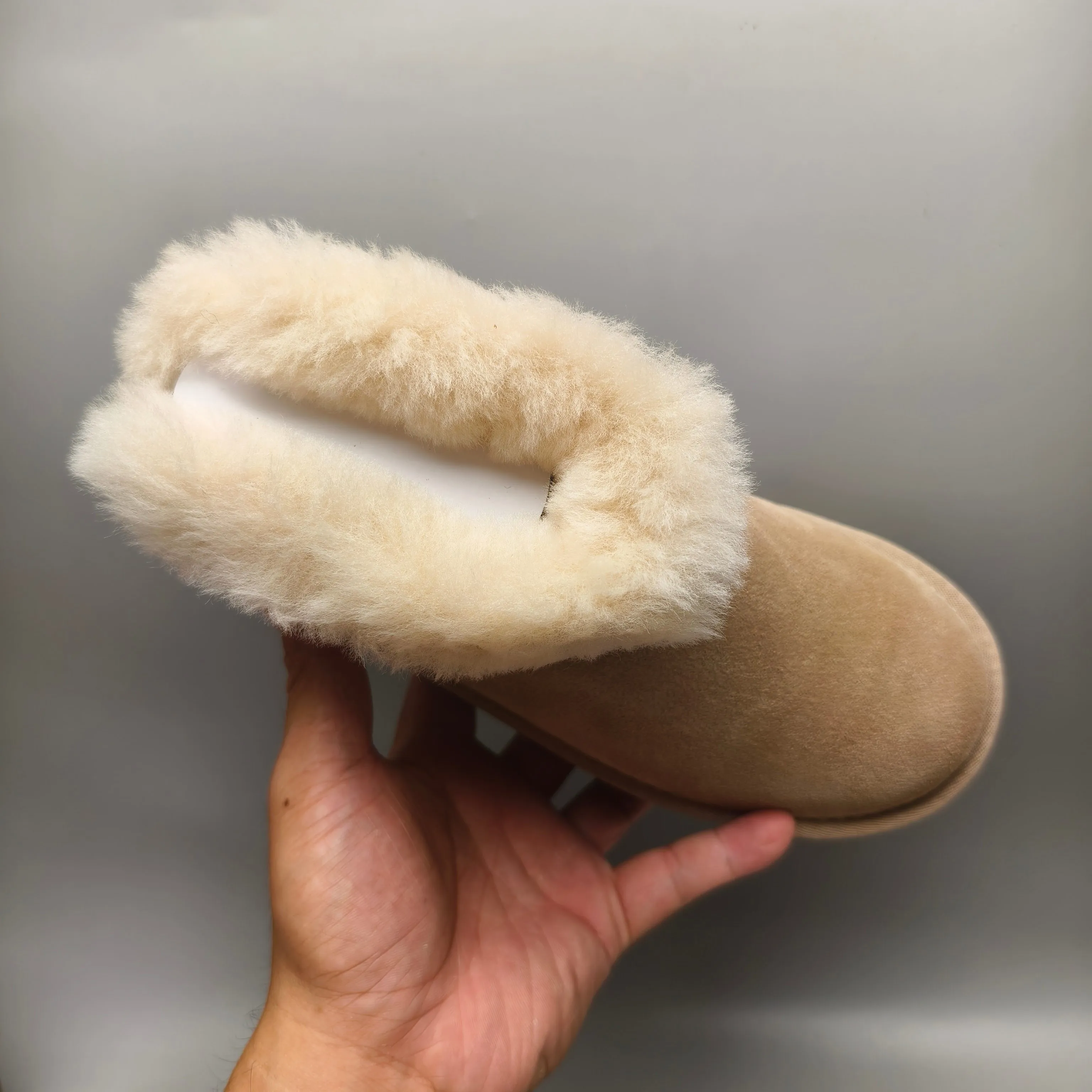 💰520 UGG sheepskin all-in-one snow boots 4496 Ethnic style low-top casual women's shoes Color: Maroon Sand Matching size: 35-40